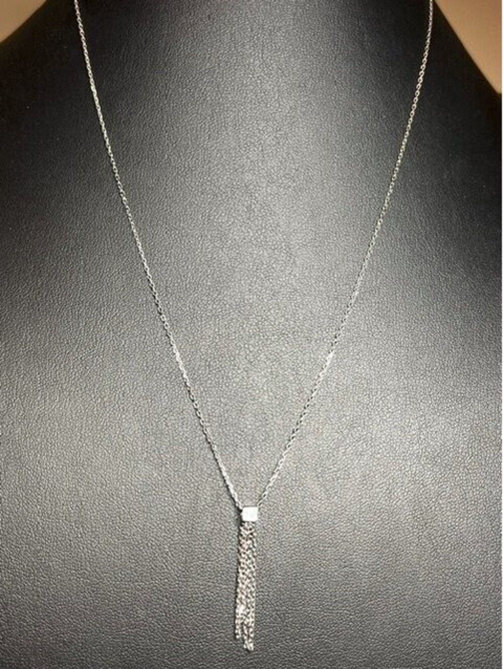 B7015 ANIA HAIE Tassel Pendant Necklace 925 Sterling Silver 18-20" Delicate